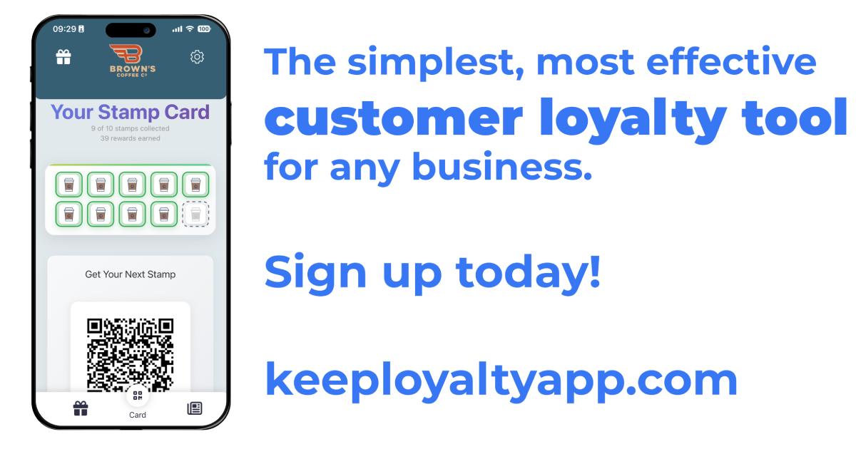 A digital loyalty card for your business - Keep Loyalty App